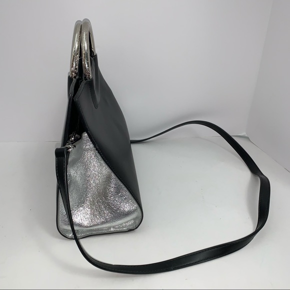 SAM EDELMAN Anthropologie black vegan purse hand bag crossbody bag - Picture 2 of 11